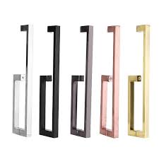 304 Stainless Steel Square Glass Door