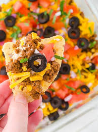 ground beef taco dip bowl me over