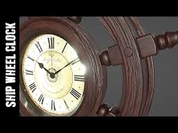 Blender Ship Wheel Clock