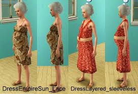 mod the sims elder pregnant clothes
