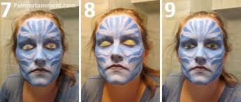 how to paint an avatar face for halloween