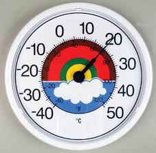 Large Patio Dial Garden Thermometer