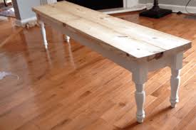 To make the bench, make the end assemblies by cutting a 6 degree angle on the top ends of the legs. Super Simple Diy Dining Bench With Turned Legs