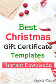 best christmas gift certificate