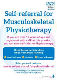 Raymond Road Surgery Physiotherapy Self Referral