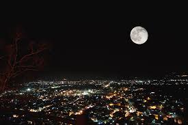 Night View Of Chittorgarh City by Tarun Chopra