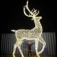lighted led reindeer outdoor