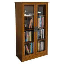 Oak Bookcases With Glass Doors Ideas