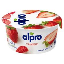 alpro soy alternative yogurt strawberry