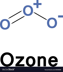 ozone molecule structure royalty free