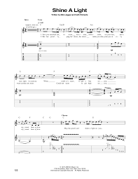 Shine A Light By Rolling Stones Guitar Tab Guitar Instructor