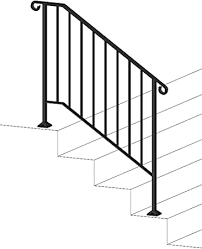 Steps with chemical or concrete grout anchoring system as directed by the engineer. Iron X Handrail Picket 3 Concrete Steps Amazon Com
