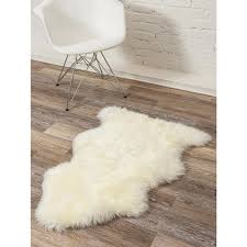 single sheepskin area rug 676685001672