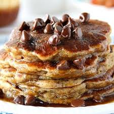 chocolate chip pancakes for two