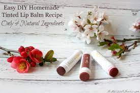 homemade tinted lip balm recipe easy