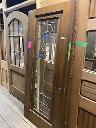 Vintage Leaded Glass Door Pantry Door