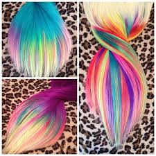 Resultado de imagen de hair multicolor