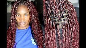 Did you scroll all this way to get facts about burgundy braiding hair? How To Goddess Box Braids Burgundy Regular Speed Youtube