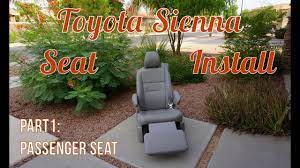 toyota sienna seats in an rv part 1