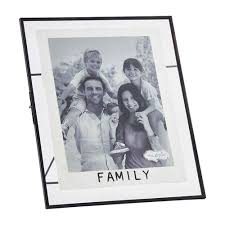 Mud Pie Family Glass Metal Frame In