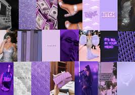 Proof of transactions salamat sa tiwala!! 40 Purple Boujee Baddie Collage Aesthetic Set Of 40 Pictures Digital Prints Ebay