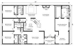 With rooms spread out over different floors, these 4 bedroom house plans provide accessible and flexible living spaces. 4 Bedroom 3 Bath Ranch Plan Google Image Result For House Plans Modular Home Floor Plans Ranch House Floor Plans Basement House Plans
