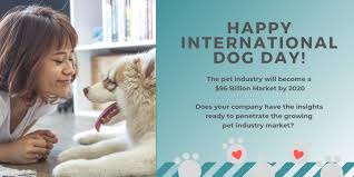 Best wishes on international dog day. Happy International Dog Day