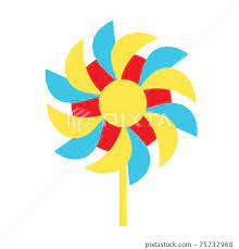 Pinwheel Garden Paper Windmill Toy Icon
