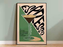 Espresso Martini Cocktail Print Home