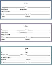 Iou Template Free Download Create Edit Fill And Print