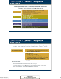 coso 2016 internal control framework