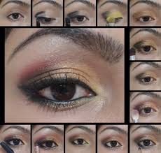 eye makeup tutorial golden pink eyes