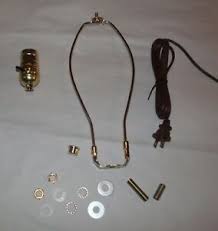 Remove existing outer shell of the lamp socket and the insulating sleeve (cardboard). Table Lamp Wiring Kit 3 Way Socket 8 Cord 12 Harp Polished Brass Ebay