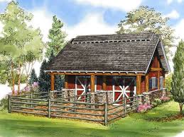 Horse Barn Plans Two Stall Horse Barn