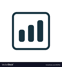 Business Diagram Chart Icon Rounded Squares Button