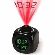 Digital Lcd Projector Clock Wall