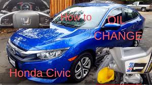 oil change honda civic 2016 2017 2018