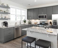 transitional shaker gray kitchen