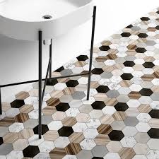 hexagonal tiles adhesive vinyl