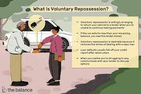 voluntary repossession lower cost