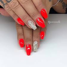 I am a qualified nail tech in acrylic, hard gel, gel polish, art and efile. 43 Best Red Acrylic Nail Designs Of 2020 Stayglam