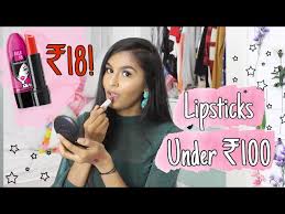 my top 5 lipsticks under 100 mridul
