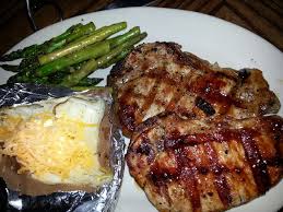 This content is created and maintained by a third party, and imported onto this page to help users provide their email addresses. Grilled Pork Chops Asparagus And Baked Potato The Running M Gonzales Tx Food Grilled Pork Chops Grilled Pork