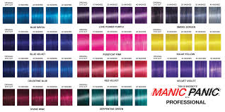 Manic Panic Colour Chart Find Your Perfect Hair Style