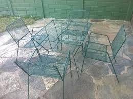 garden wire table and four chairs set