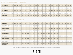 Bloch Shoe Size Chart Uk Best Picture Of Chart Anyimage Org