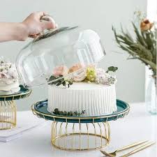 Glass Dome Modern Cake Dome