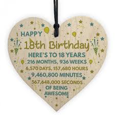 18th birthday gift ideas for him come in all shapes and. 18th Birthday Gift For Daughter Son 18th Birthday Card Heart