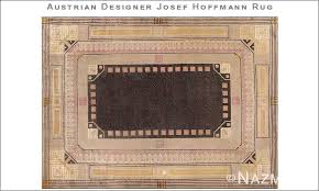 antique art deco josef hoffmann carpet