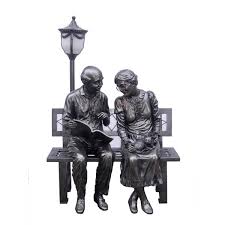 Old Couple With Street Lamp